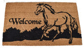 Coir Welcome Mat - Running Horse